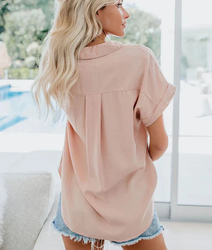 Aletta Relaxed Fit Casual Blouse Lightweight Comfort for Summer