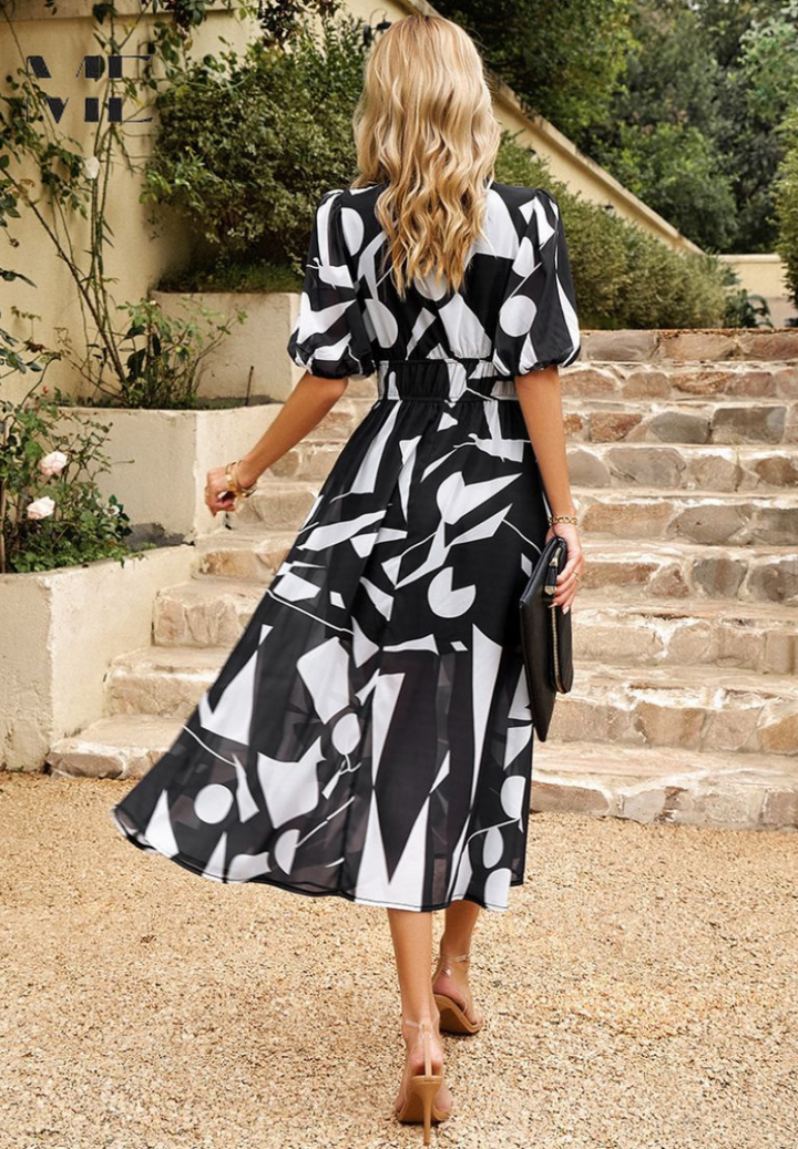 Chloe Stylish Summer Floral Dress Lightweight Breathable Comfort