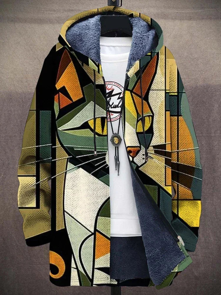 Anna Jacket with Artistic Print Cotton Blend Autumn Winter