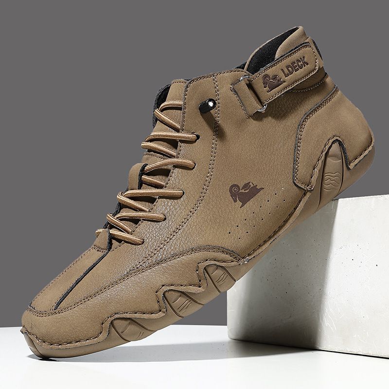 Non-Slip Comfortable Leather Shoes with Orthopedic Insoles for Sensitive Feet Unisex – Autumn