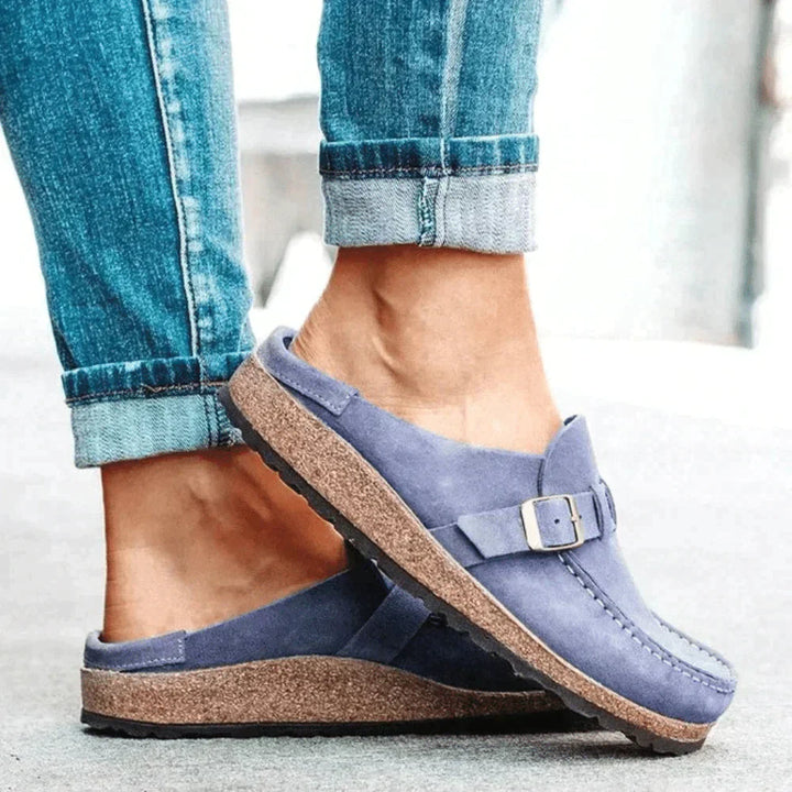 Gabrielle Stylish Loafers with Buckle – Comfortable Footwear for Autumn