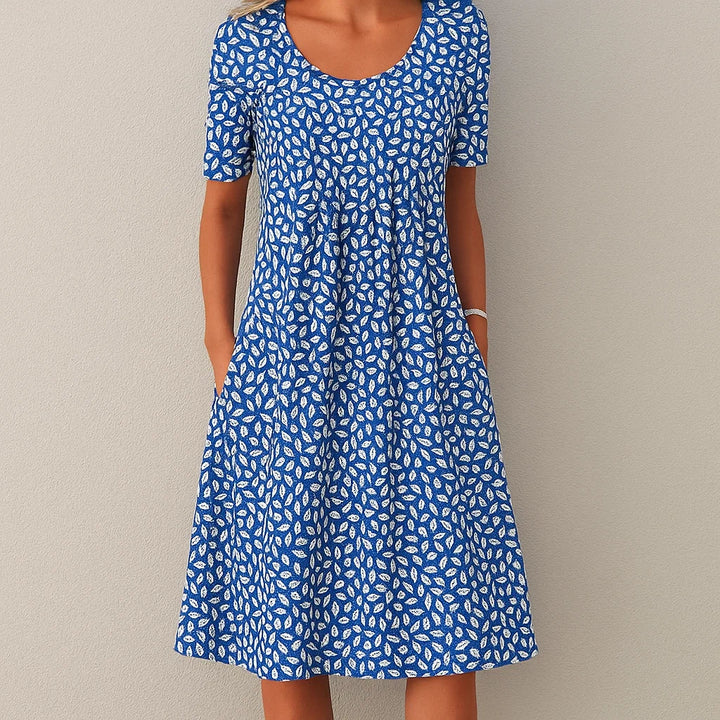 Kira Stylish Casual Floral Dress for Summer and Autumn Comfort