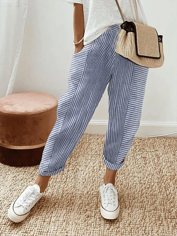 Lola Casual Summer Loose-Fit Breathable Pants for Comfortable Warm-Weather Wear