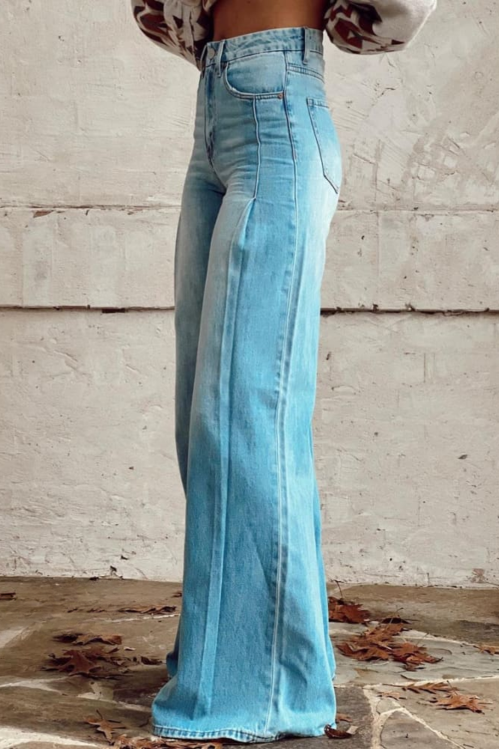 Susan Stylish Wide-Leg Denim Pants – Comfortable Classic Fit for Autumn and Summer