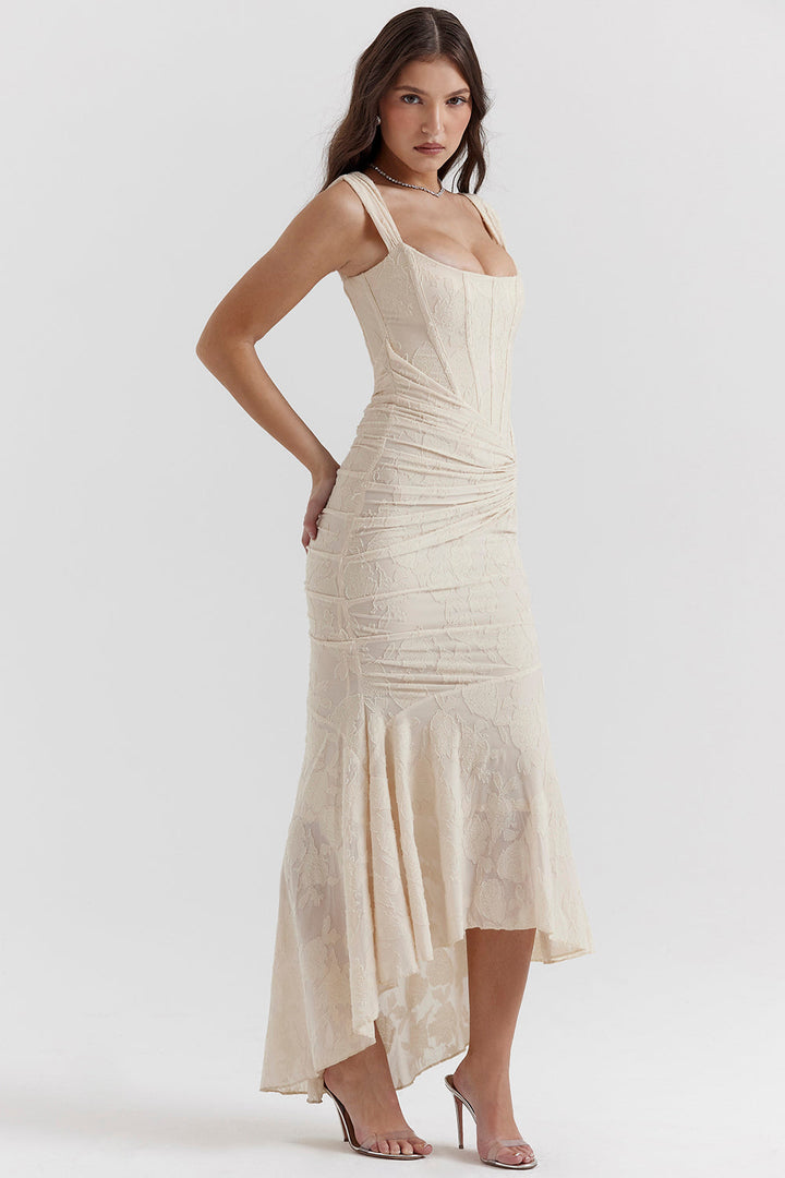 Sienna Elegant Waist Dress – Timeless Sophistication for Autumn