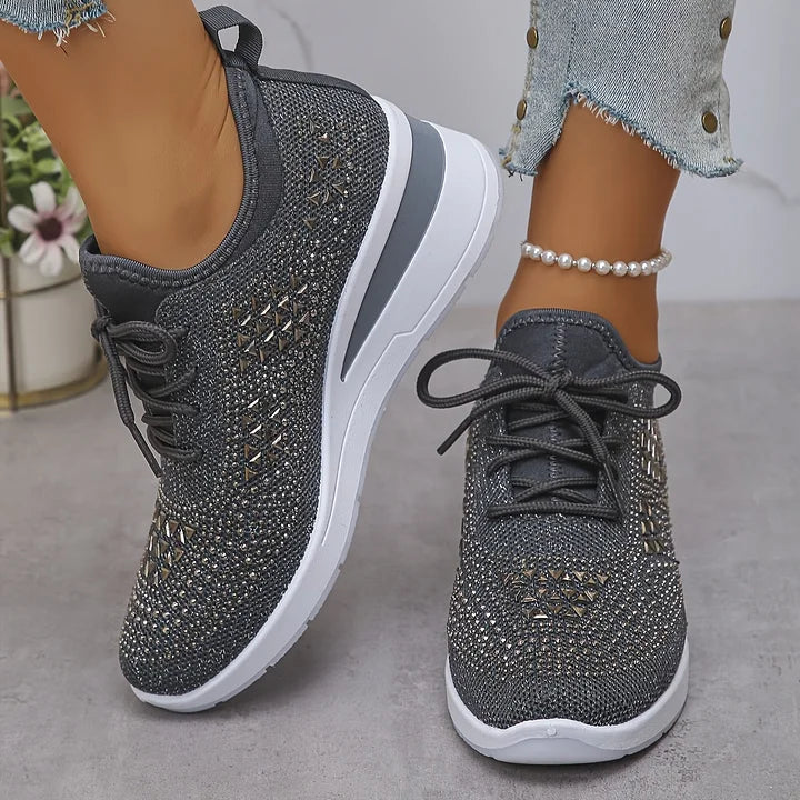 Assina Orthopedic Sneakers with Lightweight Comfort and Radiant Finish for Autumn and Summer