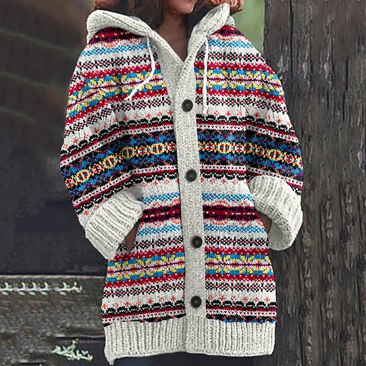 Valentina Knitted Wool Cardigan Durable Eco-Friendly Knitwear Autumn Layer