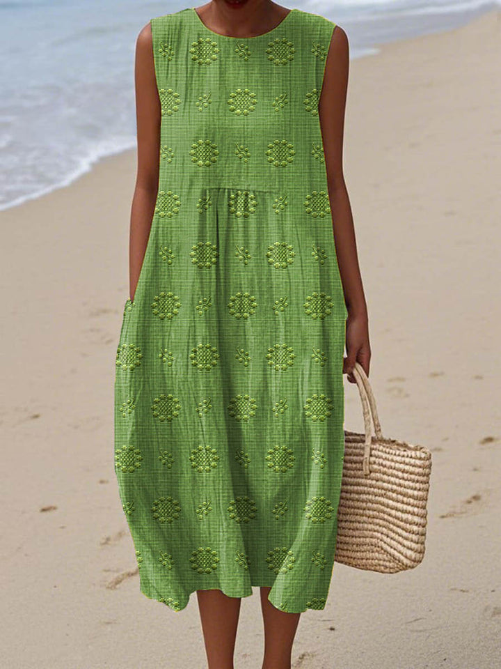 Mia Relaxed Summer Floral Dress Lightweight Breathable Stylish Summer Dress