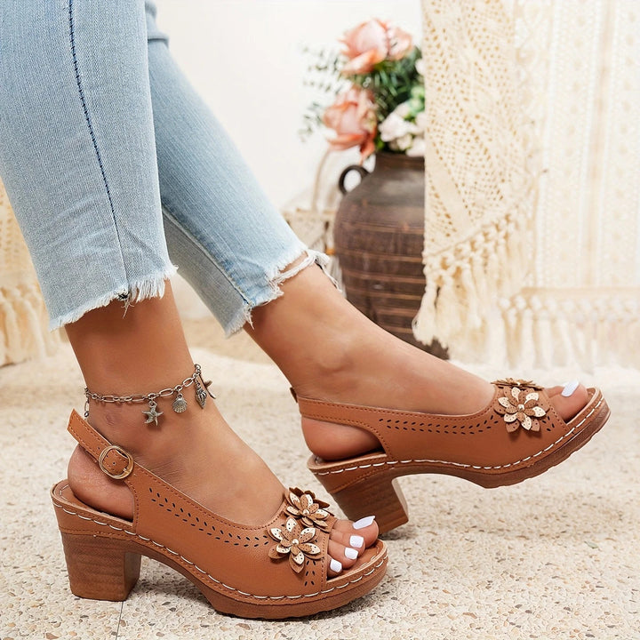 Hailey Stylish Comfortable Block Heels for Autumn and Summer