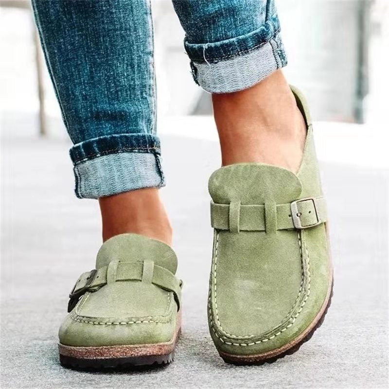 Gabrielle Stylish Loafers with Buckle – Comfortable Footwear for Autumn
