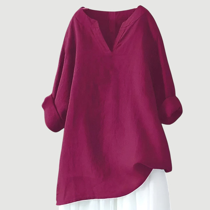 Indra Stylish Loose-Fit Blouse Top with Comfortable Soft Fabric for Summer