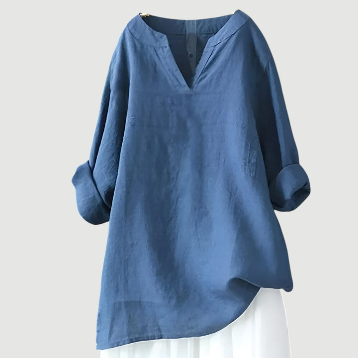 Indra Stylish Loose-Fit Blouse Top with Comfortable Soft Fabric for Summer