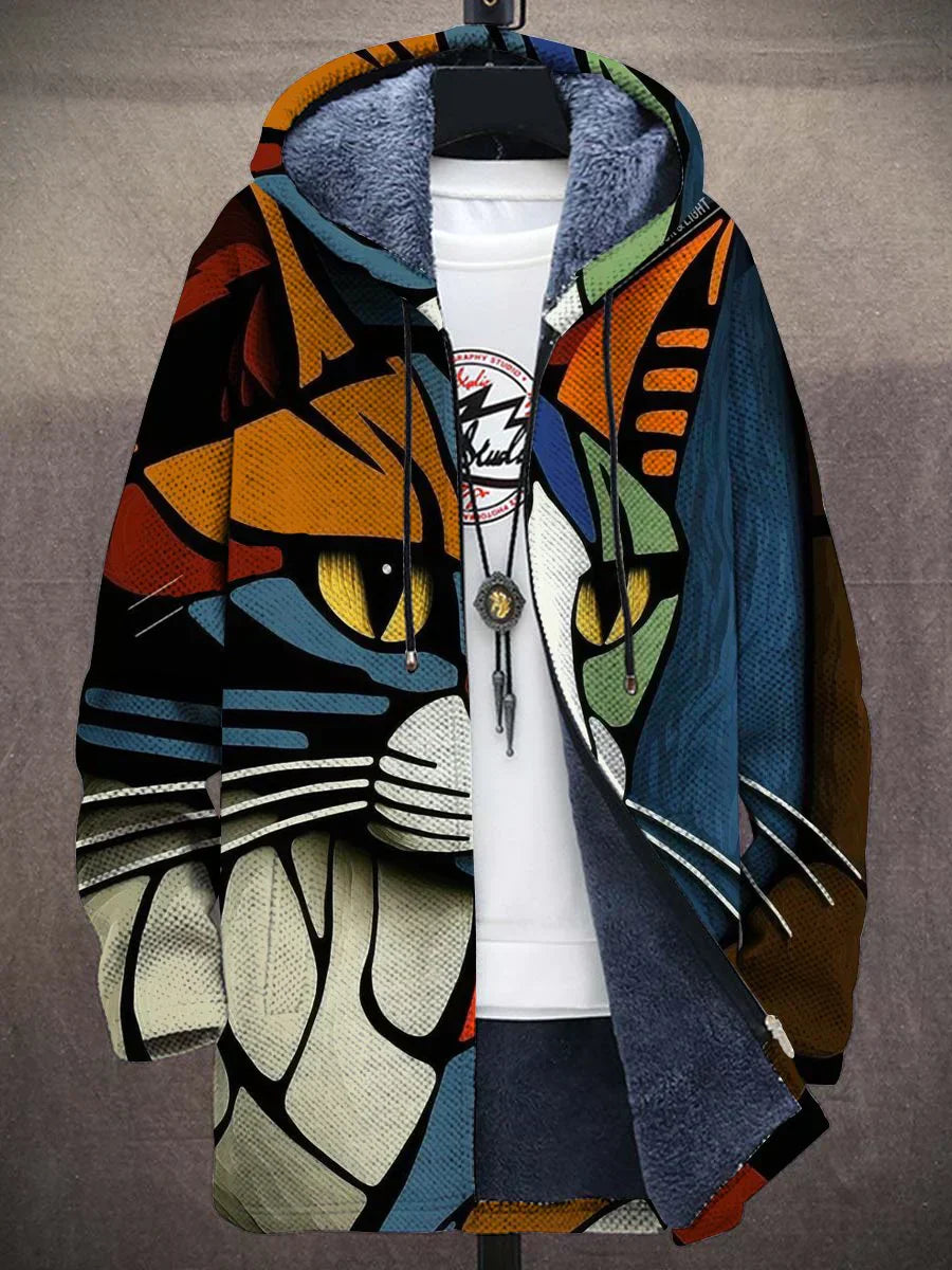 Anna Jacket with Artistic Print Cotton Blend Autumn Winter