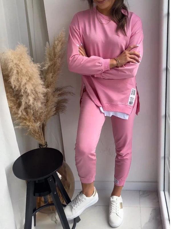 Donna Comfortable Loungewear Set for Autumn and Summer