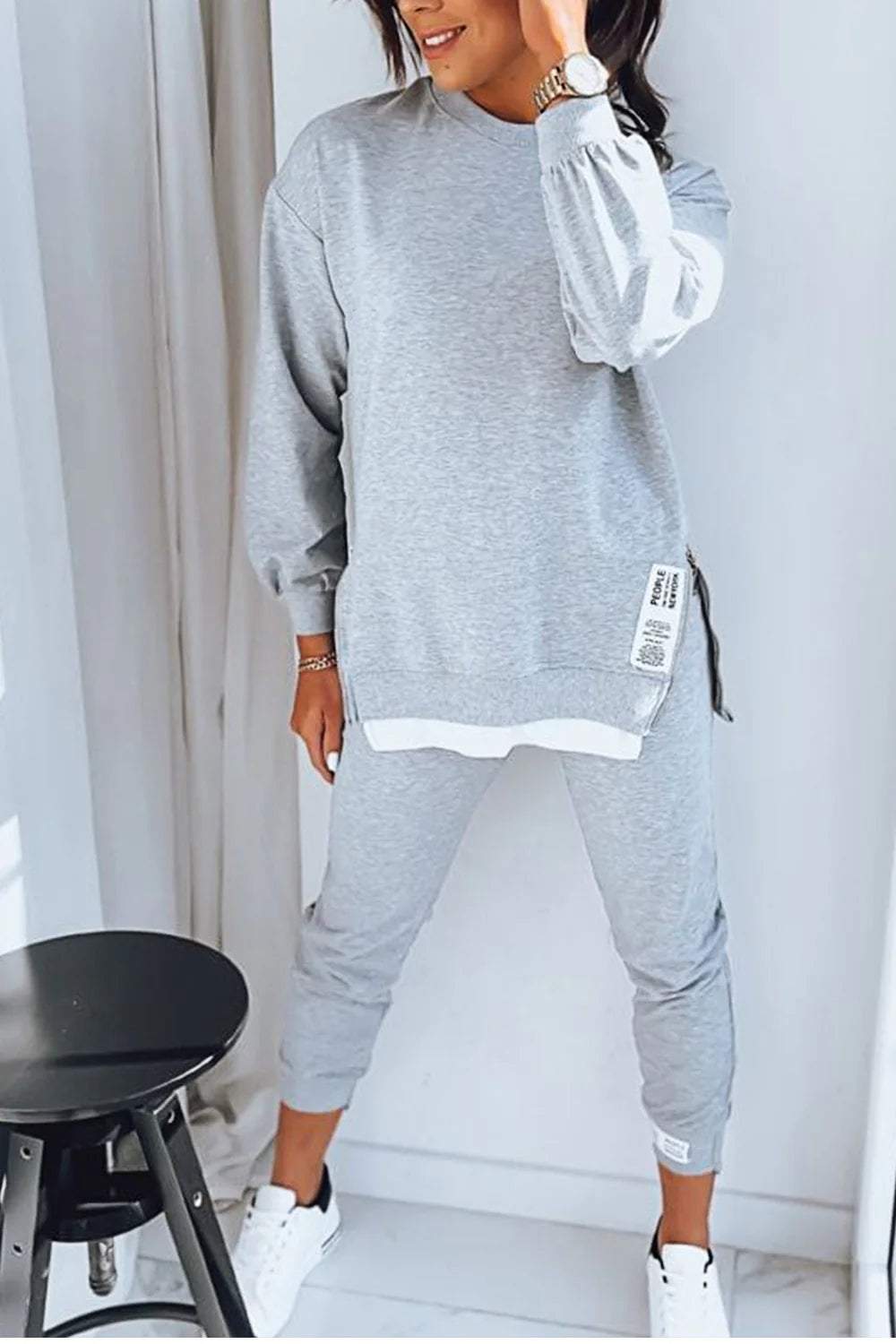 Donna Comfortable Loungewear Set for Autumn and Summer