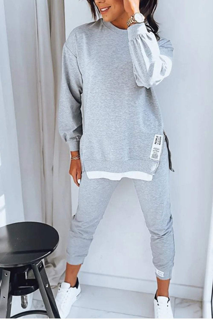 Donna Comfortable Loungewear Set for Autumn and Summer