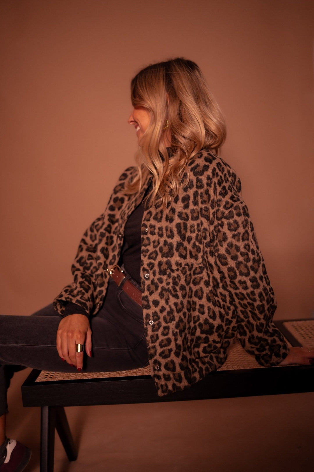 Elodie Leopard Print Jacket Stylish Lightweight Autumn Layer