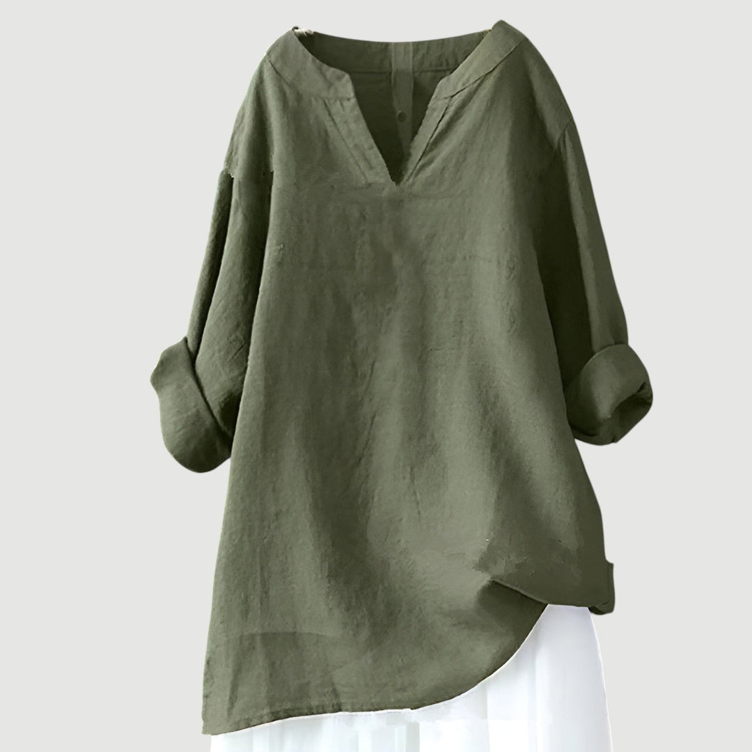 Indra Stylish Loose-Fit Blouse Top with Comfortable Soft Fabric for Summer