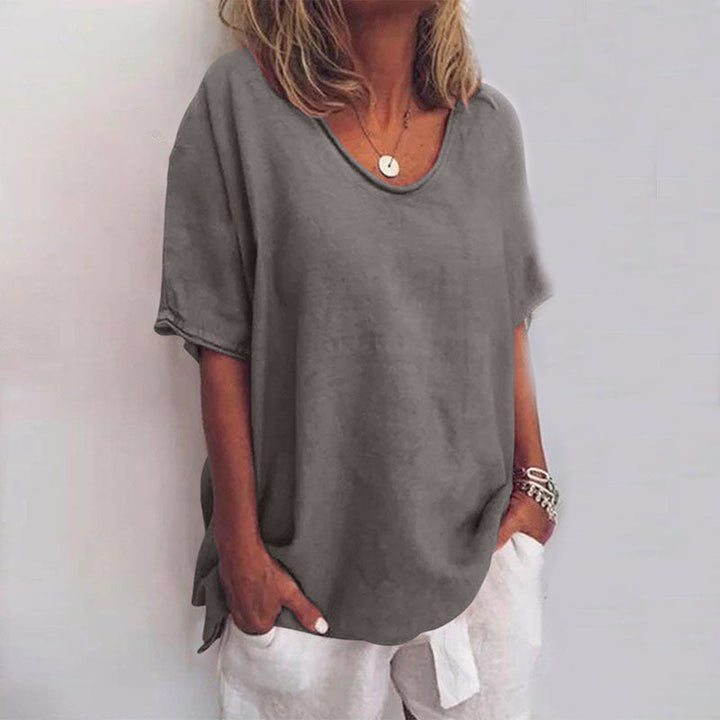 Camila Stylish Loose-Fit Casual Top for Summer and Autumn Comfort