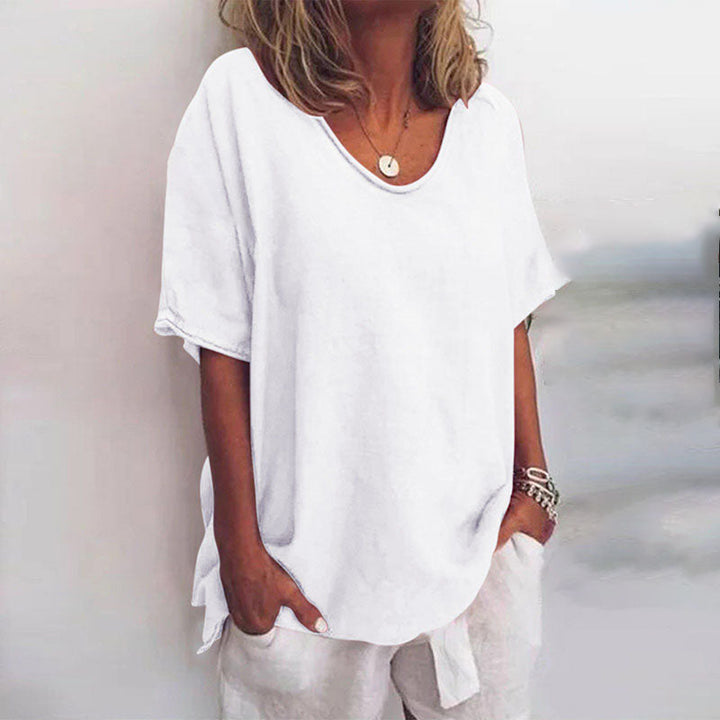 Kathleen Comfortable Loose Blouse Lightweight Fabric for Summer and Autumn