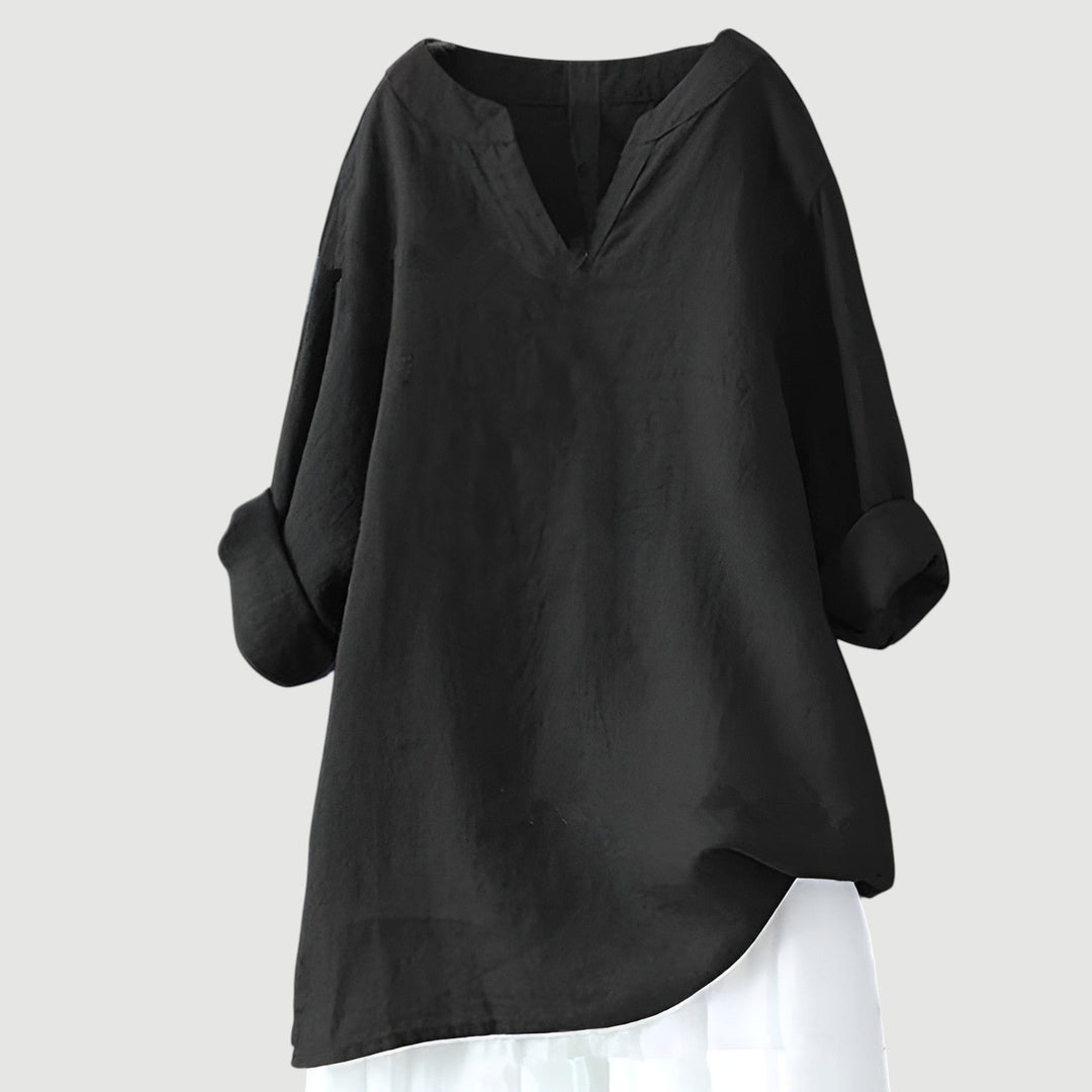 Indra Stylish Loose-Fit Blouse Top with Comfortable Soft Fabric for Summer