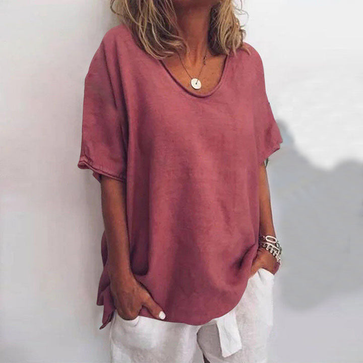 Kathleen Comfortable Loose Blouse Lightweight Fabric for Summer and Autumn