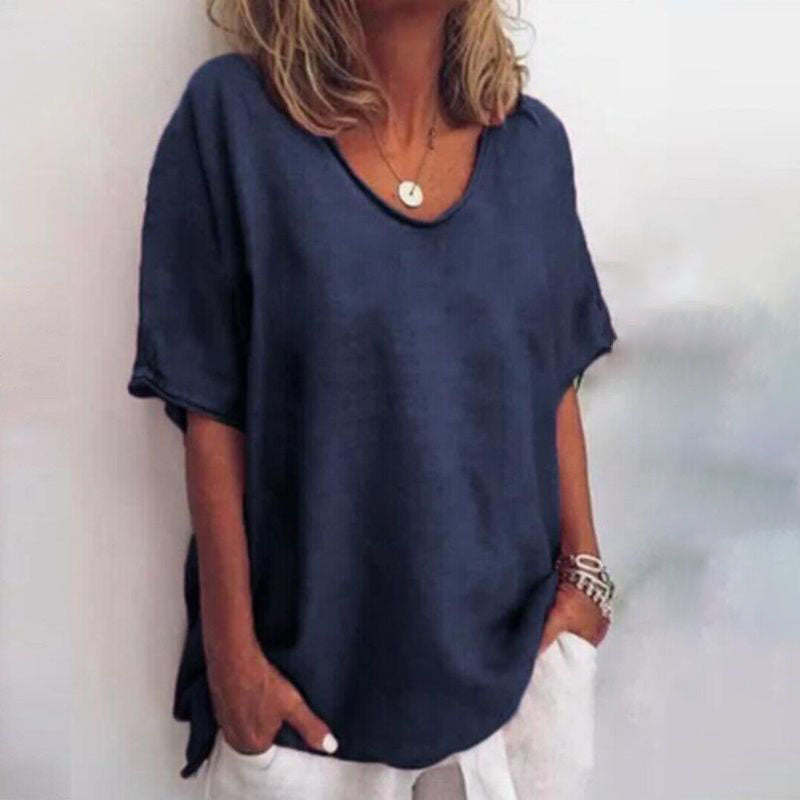 Camila Stylish Loose-Fit Casual Top for Summer and Autumn Comfort