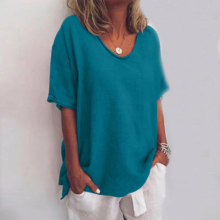 Camila Stylish Loose-Fit Casual Top for Summer and Autumn Comfort