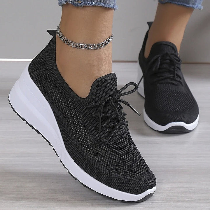 Wendy Comfortable Casual Lace-Up Sneakers with Breathable Design for Autumn and Summer