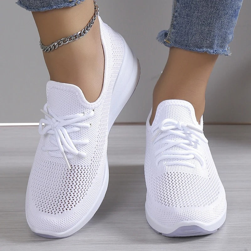 Wendy Comfortable Casual Lace-Up Sneakers with Breathable Design for Autumn and Summer