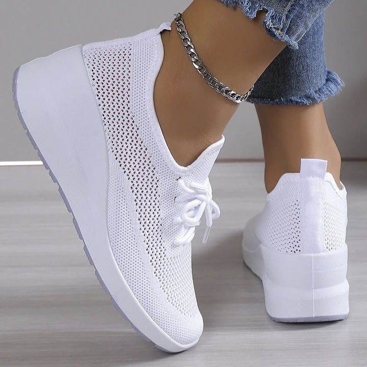 Wendy Comfortable Casual Lace-Up Sneakers with Breathable Design for Autumn and Summer