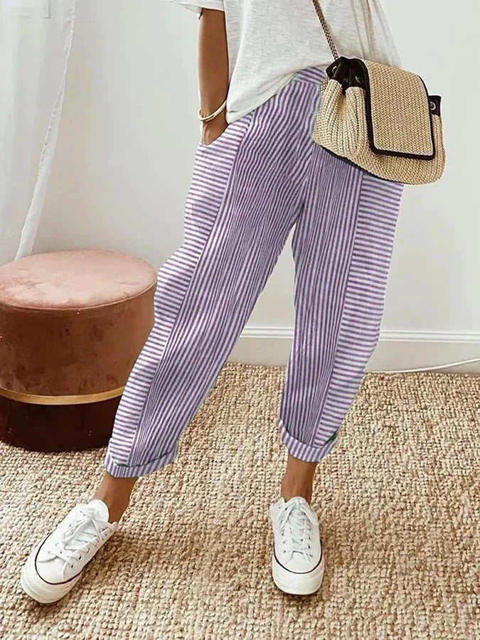 Lola Casual Summer Loose-Fit Breathable Pants for Comfortable Warm-Weather Wear
