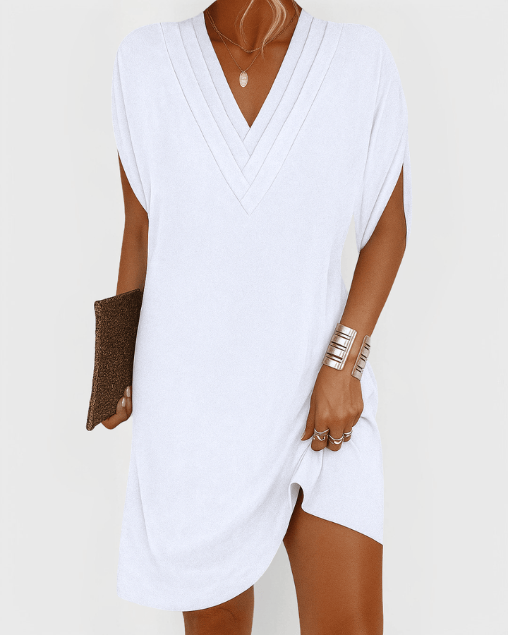 Evaline Lightweight Soft Cotton Dress for Summer and Autumn Comfort