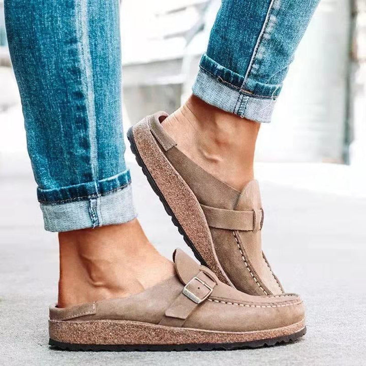 Gabrielle Stylish Loafers with Buckle – Comfortable Footwear for Autumn