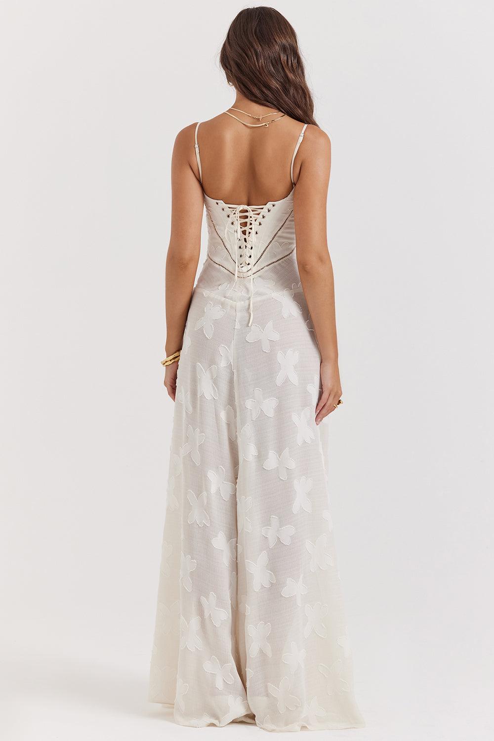 Brandy Elegant Flowy Maxi Dress Soft Breathable Design for Summer and Autumn