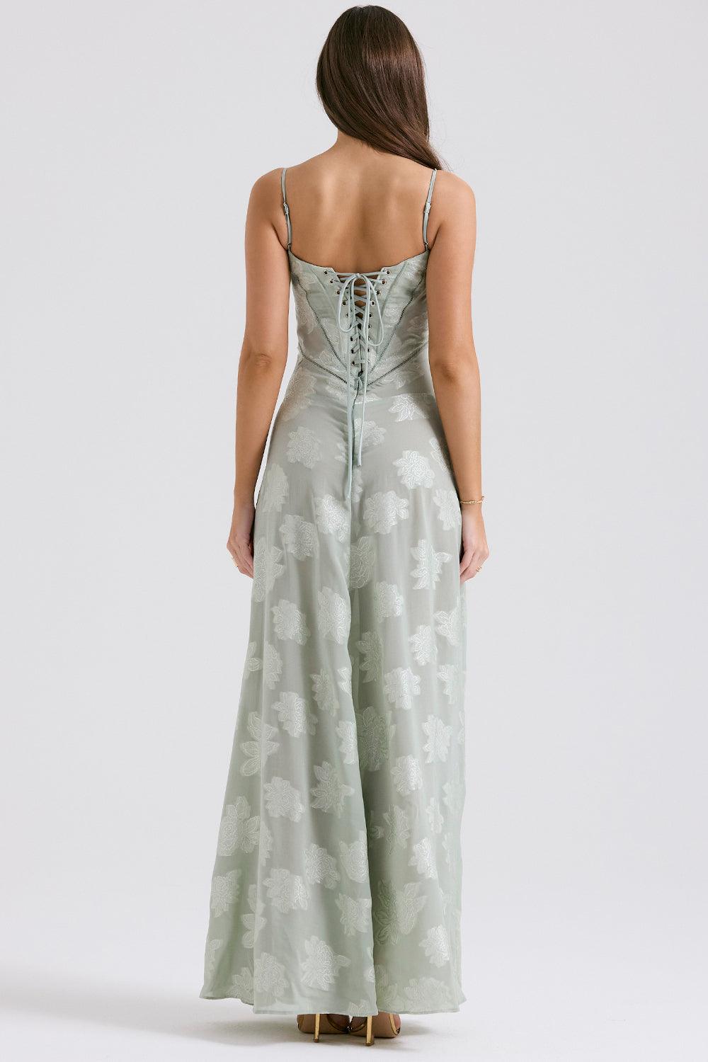 Brandy Elegant Flowy Maxi Dress Soft Breathable Design for Summer and Autumn
