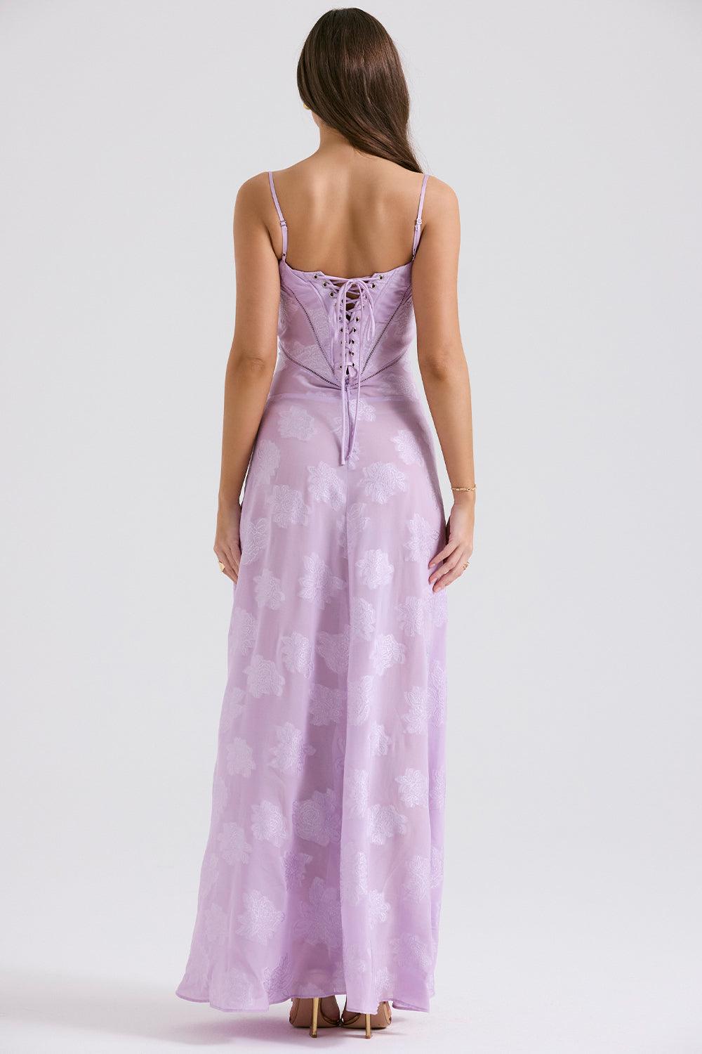 Brandy Elegant Flowy Maxi Dress Soft Breathable Design for Summer and Autumn