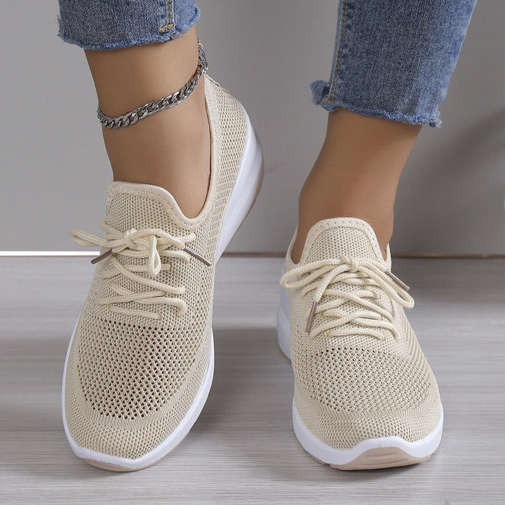 Wendy Comfortable Casual Lace-Up Sneakers with Breathable Design for Autumn and Summer