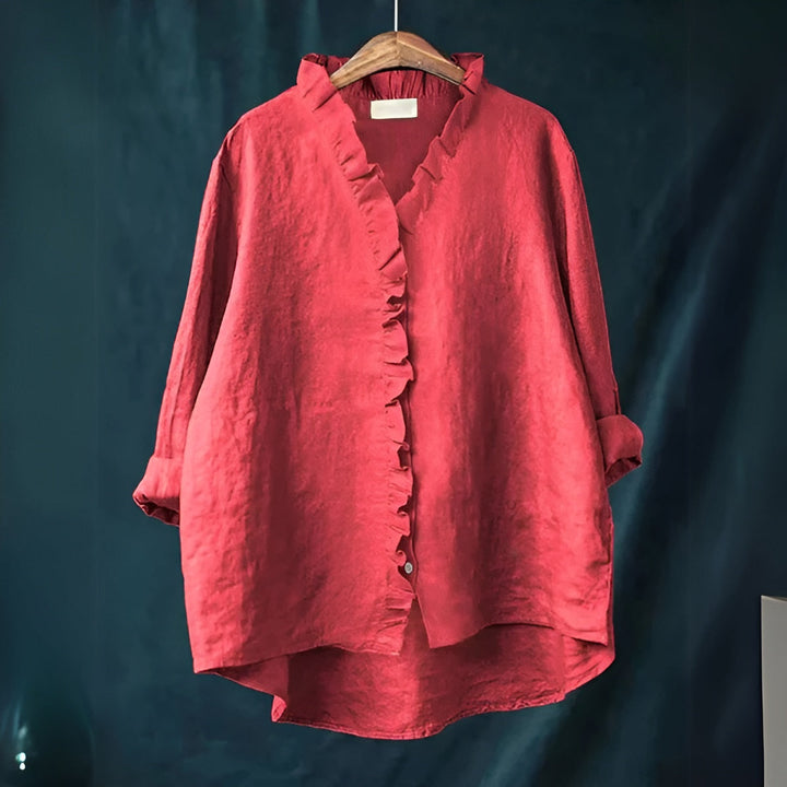 Bianca Stylish Casual Ruffle Blouse for Summer and Autumn