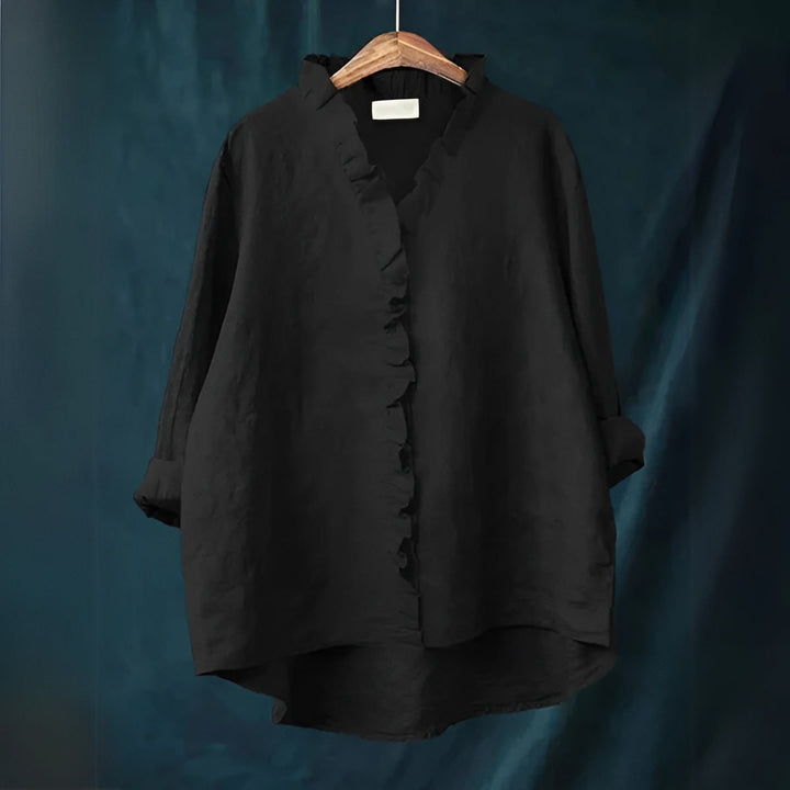 Bianca Stylish Casual Ruffle Blouse for Summer and Autumn
