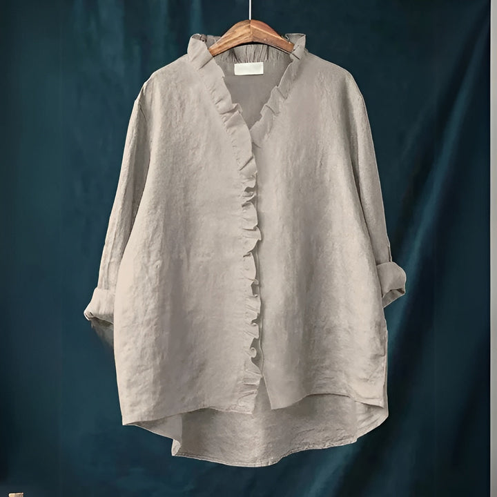 Bianca Stylish Casual Ruffle Blouse for Summer and Autumn